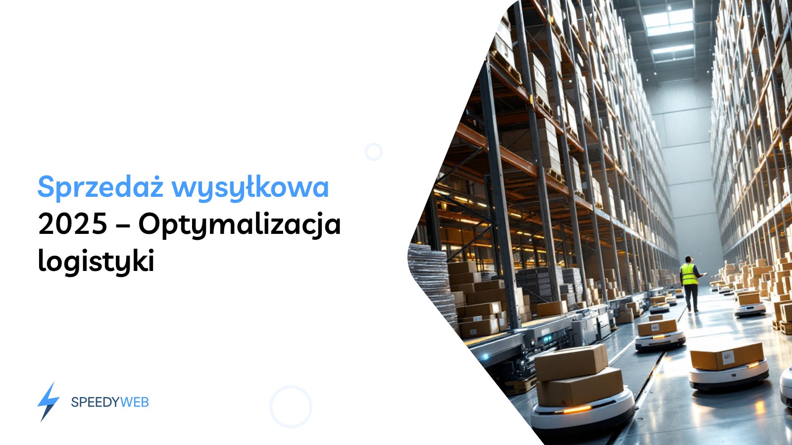 Nowoczesne centrum logistyczne prezentujące sprzedaż wysyłkowa przez internet w 2025 roku